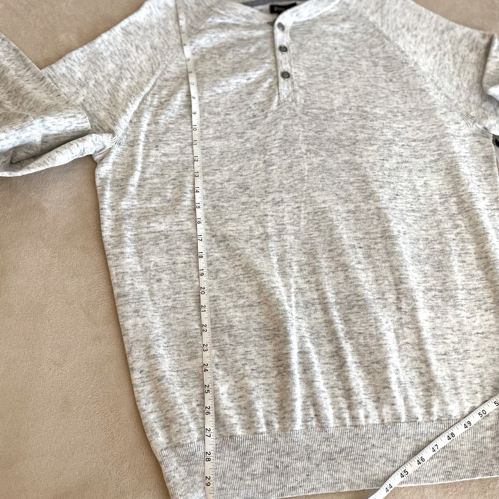 Porter+Ash Soft 1/4 Button Crewneck Sweater - Size L - Picture 11 of 13
